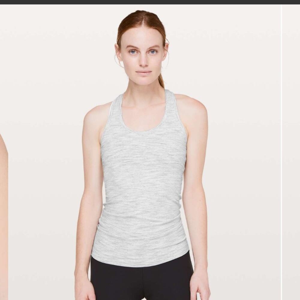Lululemon Cool Racerback II Grey Wee Are From Space Nimbus Battleship 6